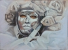 masquerade-bianco( oil - 30 x 40 cm )