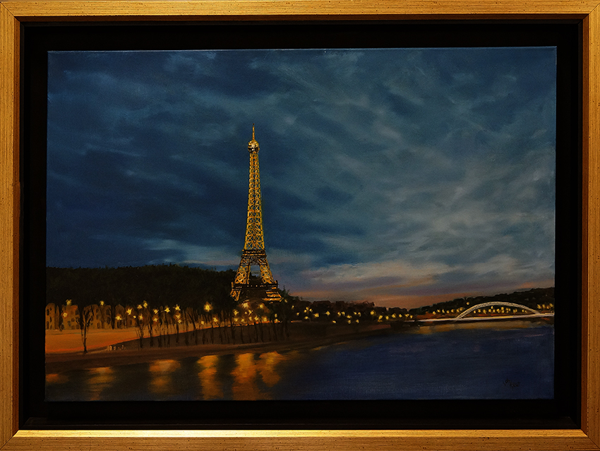 Eiffel Tower Paris ( oil 60 x 90cm )