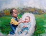 Jack & Alby  ( oil - 45 x 60cm )